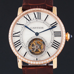 [최고급형 세귤사무브먼트] ROTONDE DE CARTIER FLYING TOURBILLON WATCH Rose Gold Jewelry ref. HPI00593 - 로통드 드 까르띠에 플라잉 로즈골드 주얼리 - ct141