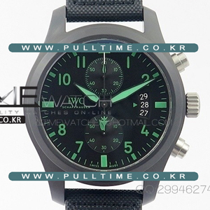 [7750 MOVE] IWC Pilot Chrono IW388003 Green Real Ceramic V6 1:1 Best Edition - 아이더블유씨 파일럿 세라믹 - iwc331