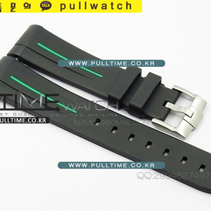 RubberB Green Line Rubber strap - 러버B 그린라인 러버스트랩 탱버클 서브마리너용 - strap-013