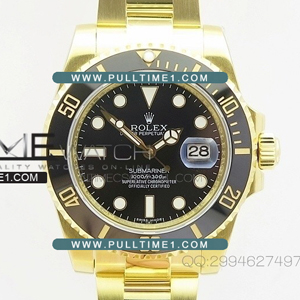 [2836 MOVE] ROLEX Submariner 116618LN TW 1:1 Best Edition - 롤렉스 서브마리너 베스트 에디션 옐로우골드 포금 - rl838