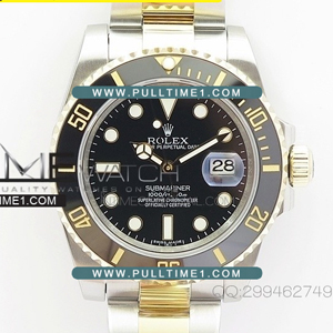 [2836 MOVE] ROLEX Submariner 116613LN TW 1:1 Best Edition - 롤렉스 서브마리너 베스트 에디션 옐로우골드 투톤 포금 - rl843