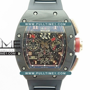 [7750 MOVE] Richard Mille RM011 NTPT Lotus F1 Team RG Carbon Chronograph KV Best Edition - 리차드밀러 로터스 F1팀 카본 크르노그래프 - RIC088