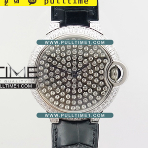 [Ronda Quart] Cartier Ballon Bleu 36mm Crystal SS TW Best Edition - 까르띠에 발롱블루 베스트에디션 - CT366