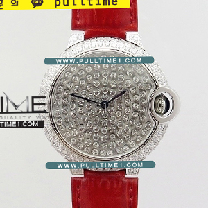 [Ronda Quart] Cartier Ballon Bleu 36mm Crystal SS TW Best Edition - 까르띠에 발롱블루 베스트에디션 - CT367