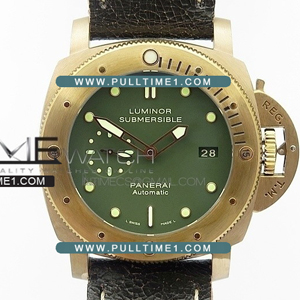 [P.9000] Panerai Luminor Submersible PAM382 47mm V2 N Bronze VS 1:1 Best Edition MD - 오피치네 파네라이 루미너 서브머시블 브론즈 베스트 에디션 - PNR373