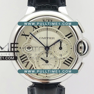 [8101 MOVE] Cartier Ballon Bleu Chrono 47mm SS ZF 1:1 best edition - 까르띠에 발롱블루 크르노 1:1 베스트 에디션 - CT375