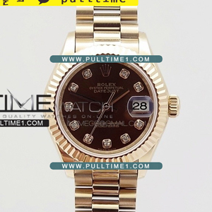 [SWISS ETA 2671] Rolex DateJust 28mm Ladies RG bp Best Edition - 롤렉스 데이져스트 여성용 - RL1041