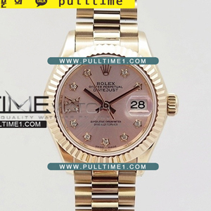 [SWISS ETA 2671] Rolex DateJust 28mm Ladies RG bp Best Edition - 롤렉스 데이져스트 여성용 - RL1042