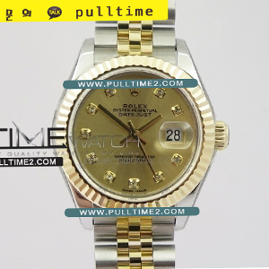 [SWISS ETA 2671] Rolex DateJust 28mm Ladies Wrapped SS/YG TW 1:1 Best Edition - 롤렉스 데이져스트 포금 여성용 - RL1153