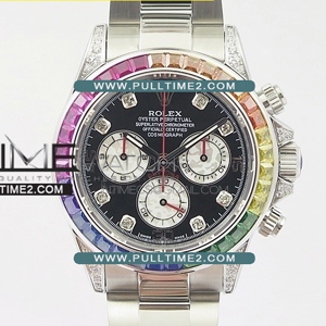 [무브선택] Rolex Daytona 116509 Rainbow SS BL Best Edition - 롤렉스 데이토나 레인보우 스테인레스 스틸 베스트에디션 - RL1146