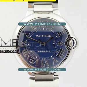 [2824 MOVE] Cartier Ballon Bleu 42mm SS V4 V6 1:1 Best Edition - 까르띠에 발롱블루 베스트 에디션 - CT454