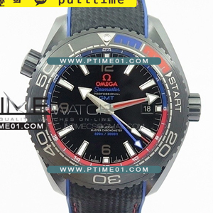 [8906 MOVE] Omega Seamaster Planet Ocean GMT 45.5mm ETNZ Deep Black Real Ceramic VS 1:1 Best Edition - 오메가 씨마스터 플래닛 오션베스트에디션 - OM517