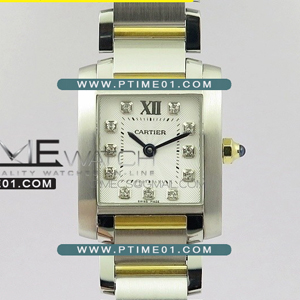 [RONDA QUARTZ] Cartier Tank Francaise Ladies Small SS/YG K11 1:1 Best Edition - 까르띠에 탱크 프랑세즈 베스트 에디션 - CT485