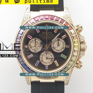 [4130 MOVE] Rolex Daytona 116595 Rainbow RG BL Best Edition - 롤렉스 데이토나 레인보우 스테인레스 스틸 베스트에디션 - RL1298