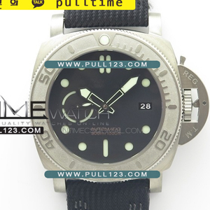 [P.9010] Panerai Luminor Mike Horn Submersible PAM984 47mm Titanium VS 1:1 Best Edition MD - 파네라이 루미너 서브머시블 티타늄 - PNR386