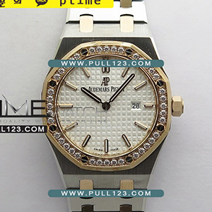 [RONDA QUARTZ] Audemars Piguet Royal Oak 33mm 67651SR SS/RG 8F 1:1 Best Edition - 오데마피게 로얄오크 베스트 에디션