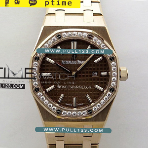 [RONDA QUARTZ] Audemars Piguet Royal Oak 33mm 67651OR RG ZF 1:1 Best Edition - 오데마피게 로얄오크 베스트 에디션