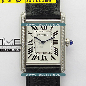 [RONDA QUARTZ] Cartier Tank Must Large 25.5mm SS K11 1:1 Best Edition - 까르띠에 탱크 머스트 베스트 에디션