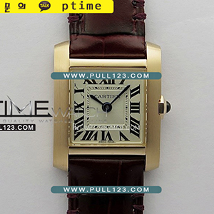 [RONDA QUARTZ] Cartier Tank Francaise Ladies Small 21.2mm RG V2 K11 1:1 Best Edition - 까르띠에 탱크 프랑세즈 스몰 로즈골드 베스트 에디션