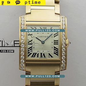 [RONDA QUARTZ] Cartier Tank Francaise Ladies Medium 27mm RG V2 K11 1:1 Best Edition - 까르띠에 탱크 프랑세즈 미듐 로즈골드 베스트 에디션