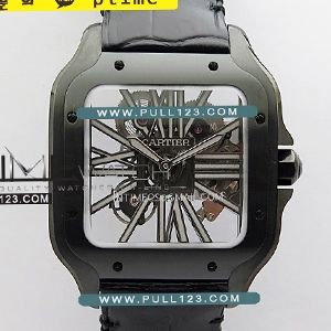[9612MC MOVE] Santos de Cartier Skeleton PVD MLF Best Edition - 까르띠에 산토스 베스트 에디션