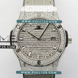 [2892 MOVE] Hublot Classic Fusion SS Paved Diamonds Automatic B50F Best Edition - 위블로 클래식퓨전 오토매틱 베스트에디션