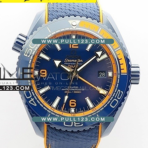 [8906 MOVE] Omega Seamaster Planet Ocean GMT 45.5mm Blue Real Ceramic VS 1:1 Best Edition - 오메가 씨마스터 플래닛 오션베스트에디션