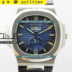 [PP324SC] Patek Philippe Nautilus Moonphase 5726/1A-014 SS PF 1:1 Best Edition - 파텍필립 노틸러스 문페이즈 베스트에디션