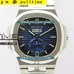 [PP324SC] Patek Philippe Nautilus Moonphase 5726/1A-014 SS PF 1:1 Best Edition - 파텍필립 노틸러스 문페이즈 베스트에디션