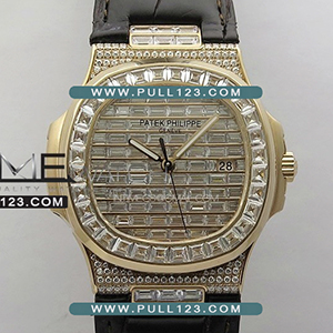 [324CS MOVE] Patek Philippe Nautilus Pave T Diamonds RG GSF Best Edition - 파텍필립 노틸러스 베스트 에디션