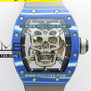 [Seagull tourbillon ] Richard Mille RM052-01 Real Blue Carbon Skull JB 1:1 Best Edition - 리차드 밀레 RM052-01 카본 베스트에디션