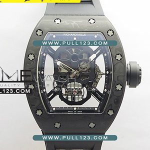 [Seagull tourbillon] Richard Mille RM052 Skull Black Carbon Real Tourbillon YS 1:1 Best Edition - 리차드 밀레 RM052 카본 베스트에디션