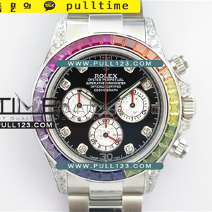 [4130 MOVE] Rolex Daytona 116599 Rainbow SS BL Best Edition - 롤렉스 데이토나 레인보우 스테인레스 스틸 베스트에디션