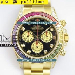 [4130 MOVE] Rolex Daytona 116589 Rainbow YG BL Best Edition - 롤렉스 데이토나 레인보우 스테인레스 스틸 베스트에디션