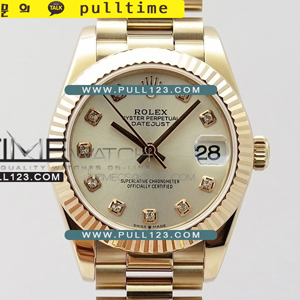 [무브선택] Rolex DateJust 31mm 278275 Ladies RG bp Best Edition - 로렉스 데이져스트 로즈골드 오토매틱 여성용 베스트에디션 쥬빌레베젤 실버다이얼 다이아몬드덱스