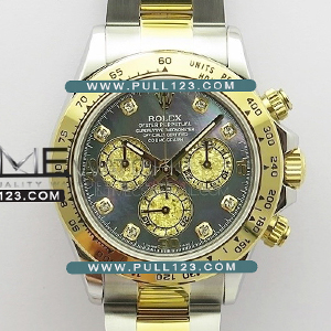 [4130 MOVE] Rolex Daytona 116509 SS/YG BL Best Edition - 롤렉스 데이토나 투톤 자개다이얼 베스트에디션