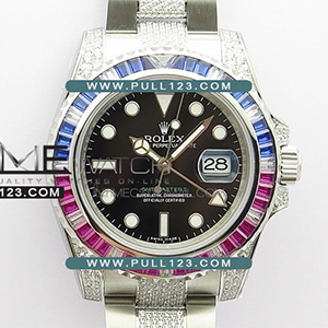 [3186 MOVE] Rolex GMT-Master II 126710 Diamonds VR Best Edition - 롤렉스 지엠티 마스터 다이아몬드 베스트에디션