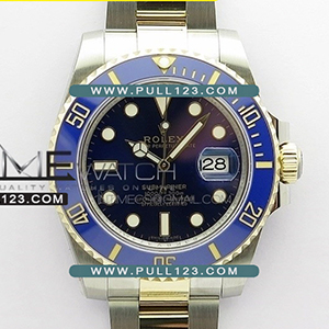 [2836 MOVE] Rolex Submariner 116613 LB 18K Wrapped gold SS/YG RO 1:1 Best Edition - 롤렉스 서브마리너 블루 투톤 포금 베스트에디션