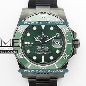 [3135 MOVE] Rolex Submariner 116610 LV Blaken DLC V9F 1:1 Best Edition - 롤렉스 서브마리너 베스트에디션