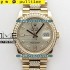 [2836 MOVE] Rolex DayDate 128239 36mm RG/Crystal BP President Bracelet Best Edition - 로렉스 데이데이트 로즈골드 주얼리 베스트에디션