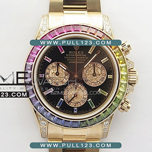 [7750 MOVE] Rolex Daytona 116595 Rainbow 904L RG APS Best Edition - 롤렉스 데이토나 베스트에디션