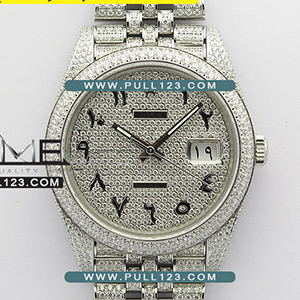 [2824 MOVE] Rolex DateJust 41mm 126334 Full Paved Diamonds 904L SS BP Best Edition - 롤렉스 데이져스트 오토매틱 베스트에디션