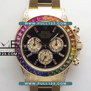 [4130 MOVE] Rolex Daytona 116595 Rainbow RG NOOB 1:1 Best Edition - 롤렉스 데이토나 레인보우 베스트에디션