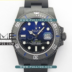 [3135 MOVE] Rolex Submariner DIW DLC Sandblasted VS 1:1 Best Edition - 롤렉스 서브마리너 베스트 에디션