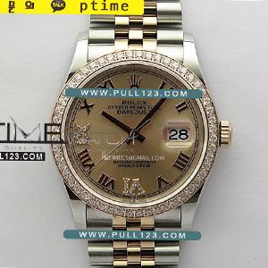 [3235 MOVE] Rolex DateJust 36mm 126281RBR Jubilee Bracelet SS/RG APS 1:1Best Edition - 롤렉스 데이져스트 오토매틱 베스트에디션