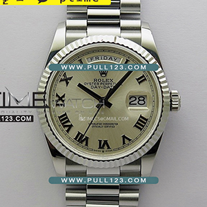 [무브먼트 선택] Rolex DayDate 36mm 128239 Gain Weight SS QF 1:1 Best Edition - 로렉스 데이데이트 베스트에디션