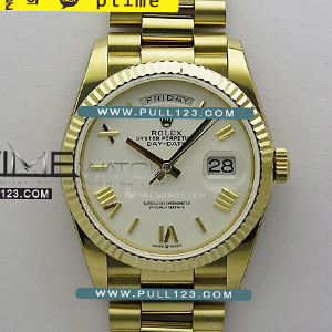 [무브먼트 선택] Rolex DayDate 36mm 128238 Gain Weight YG QF 1:1 Best Edition - 로렉스 데이데이트 베스트에디션