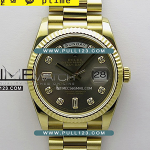 [무브먼트 선택] Rolex DayDate 36mm 128238 Gain Weight YG QF 1:1 Best Edition - 로렉스 데이데이트 베스트에디션