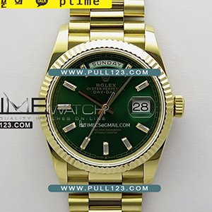 [무브먼트 선택] Rolex DayDate 36mm 128238 Gain Weight YG QF 1:1 Best Edition - 로렉스 데이데이트 베스트에디션