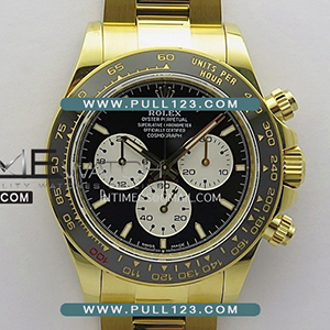 [4132 MOVE] Rolex Daytona 126528 YG Gain Weight Le Mans V9 QF 1:1 Best Edition - 롤렉스 데이토나 옐로우골드 베스트에디션 무게추가버전